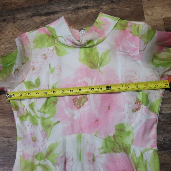 Vintage Avalon Classics Longsleeve Floral Maxi Gown Size 12 - Picture 5 of 10